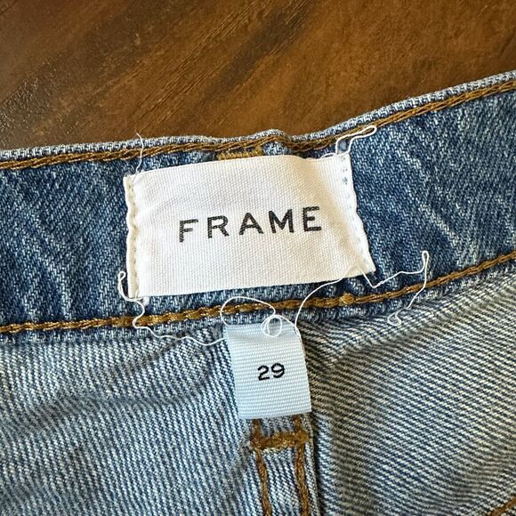 FRAME Le Slouch Straight Leg Low Rise Jeans in Iceberg Distressed - Picture 8 of 15